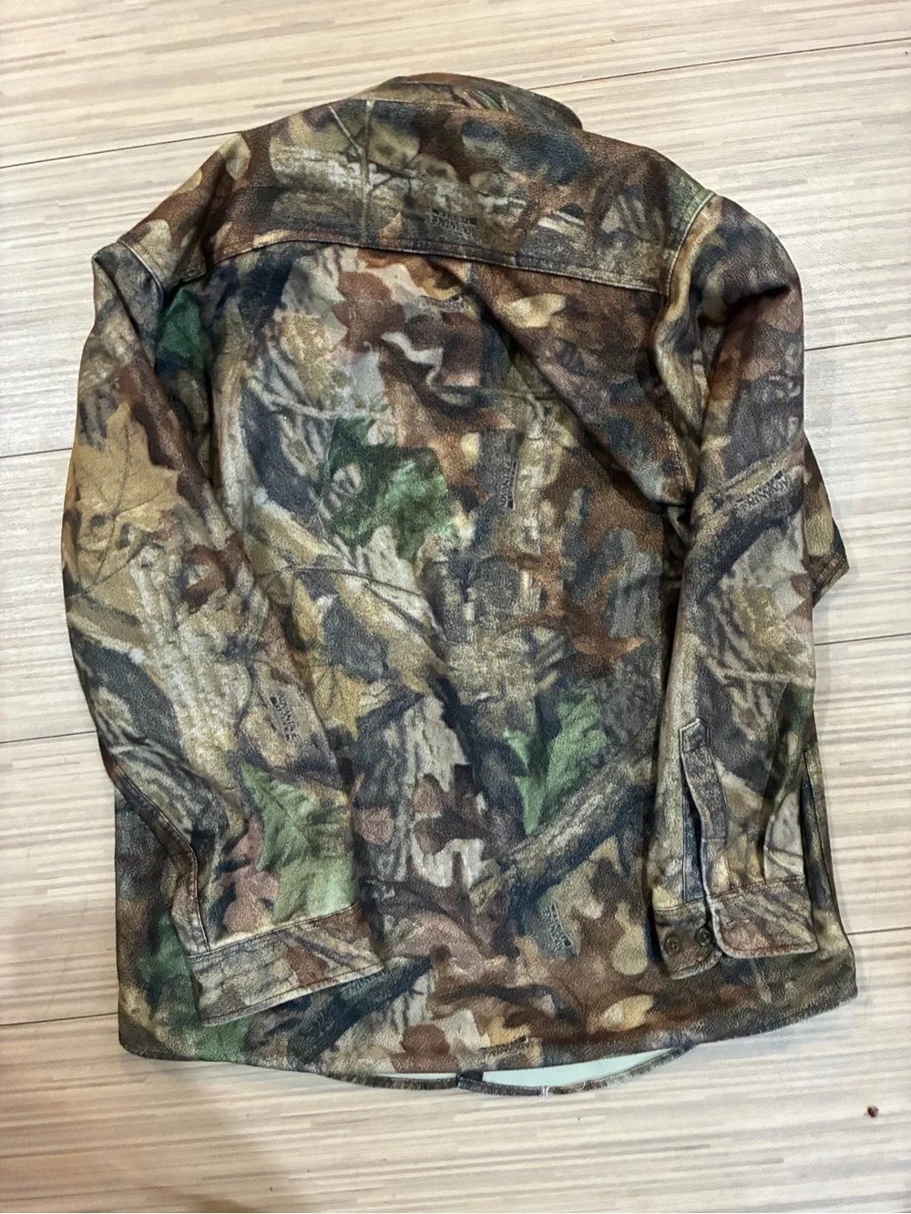 Cabela's Men's Camo Button-Up Shirt Jacket - Brown Green Tan